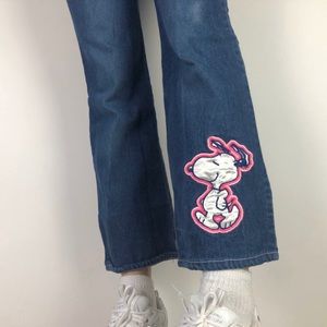 Snoopy flare jeans